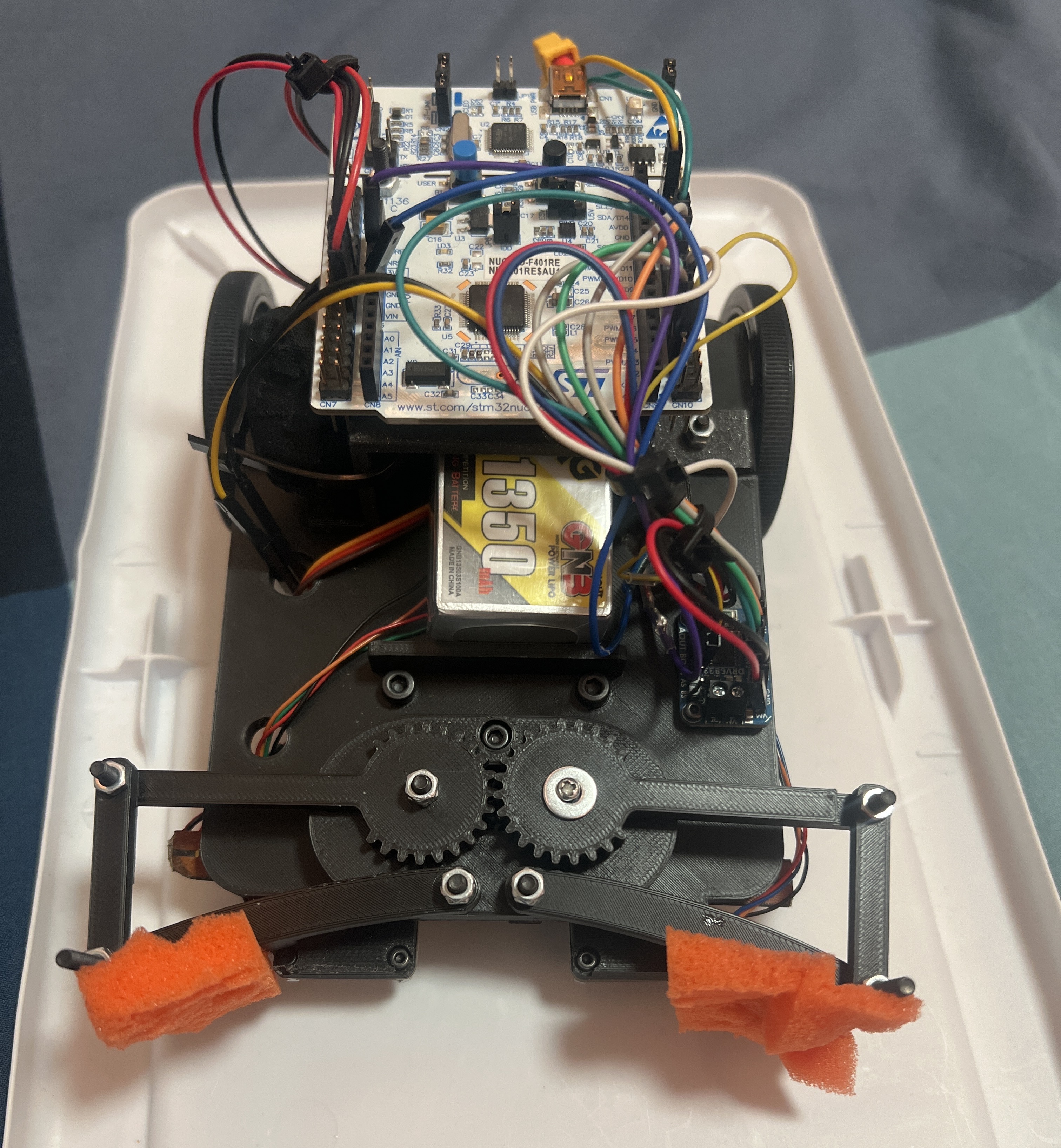 Front view of the final robot