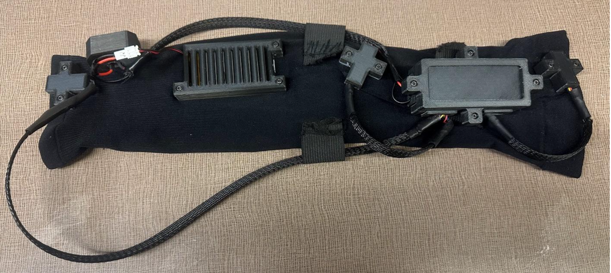 Prototype compression sleeve with embedded sensors